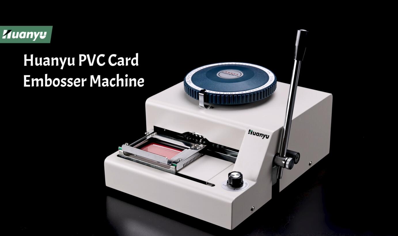 Huanyu PVC Card Embosser 68 Characters Manual Embossing Machine